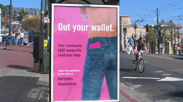 Horizons' "Out Your Wallet" 1995 campaign.