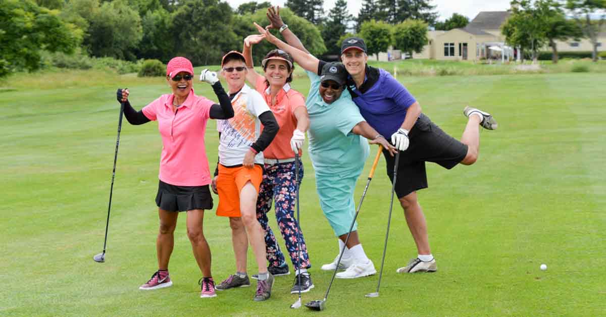 photo of golfers at previous LGBTQ Golf Fore Good