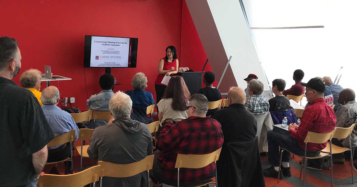 photo of Alma Beck's workshop atLGBTQ Financial Planning Day