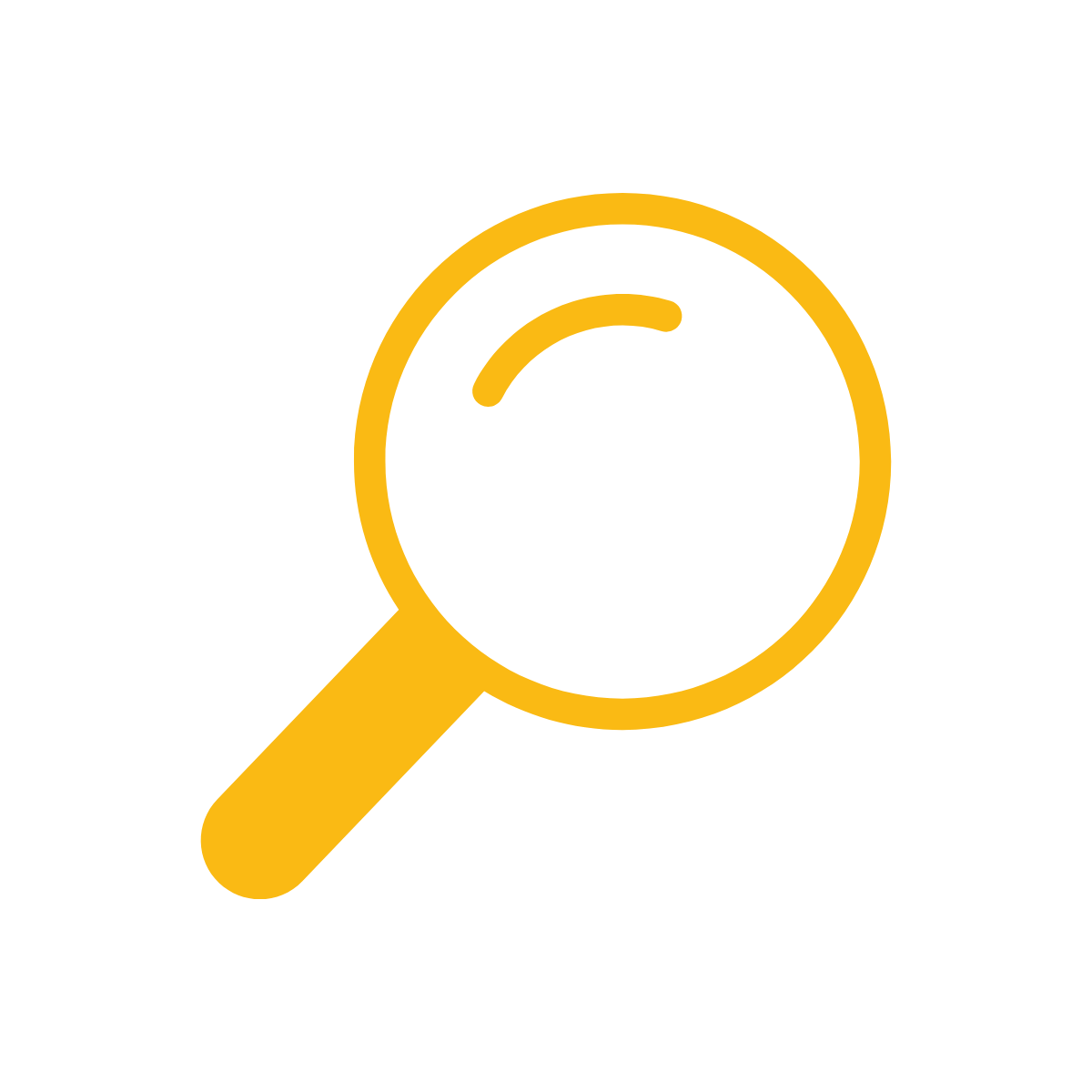 Visibility icon Icon of magnifying glass