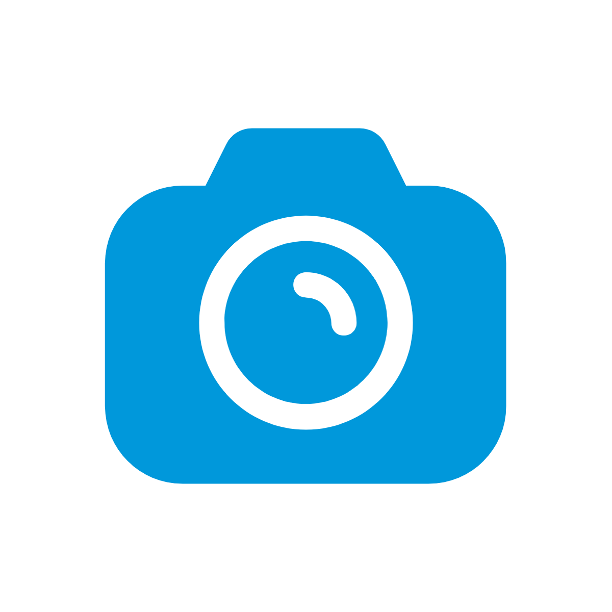 Blue camera icon